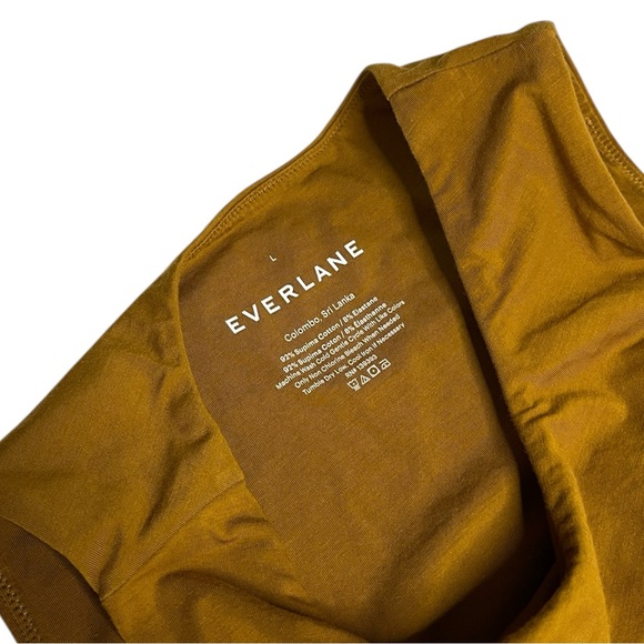 Everlane The Cutaway Tank Bikini Bodysuit in Mustard Size Large - Picture 4 of 5